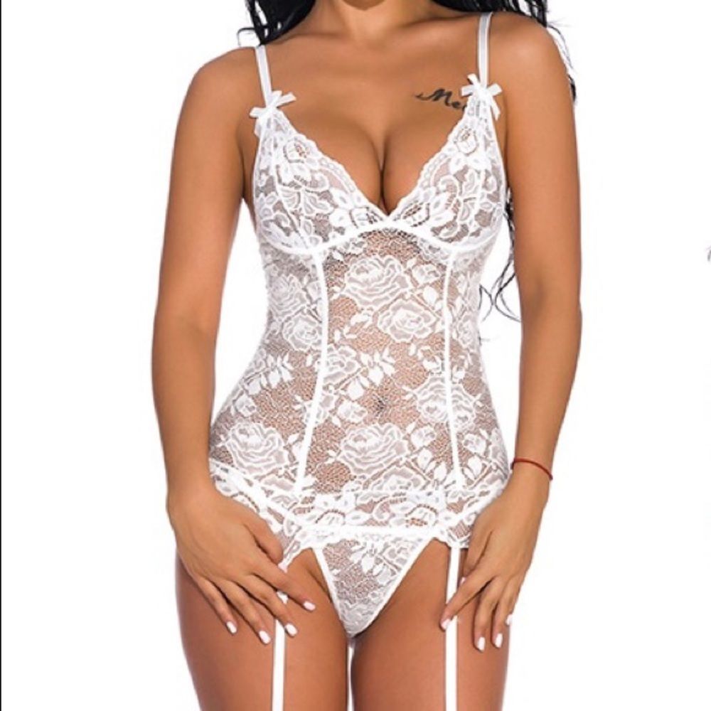 Floral Lace Sheer Lingerie